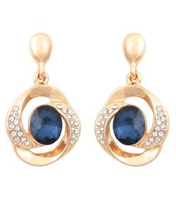 Twisted Tales Blue Crystal Earrings