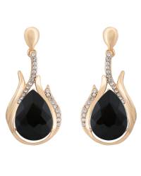Buy Online Royal Bling Earring Jewelry Three AD Row Green Drop Earrings Jewellery CFE0311