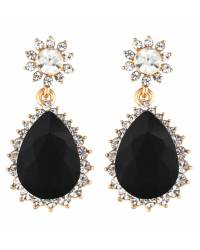 Buy Online Crunchy Fashion Earring Jewelry Peach Cubic Zirconia Alloy Stud Earring Jewellery CFE0872