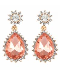 Buy Online Crunchy Fashion Earring Jewelry Sparkling Colors Flowerets Vine Swiss Cubic Zircon Earrings Jewellery SEE0007