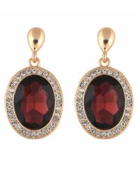 Buy Online Crunchy Fashion Earring Jewelry Deep Brown Crystal Drop Earrings for Girls Jewellery CFE0843