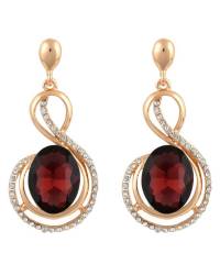 Buy Online Royal Bling Earring Jewelry Waves of Zircon Green Pendant Set Jewellery CFS0200