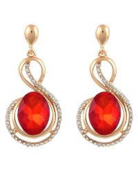 Buy Online Crunchy Fashion Earring Jewelry Valentine Special Silver Heart NeckPiece Jewellery CFN0376