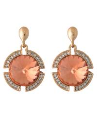 Buy Online Crunchy Fashion Earring Jewelry Pink Panorama Pendant Set Jewellery CFS0064