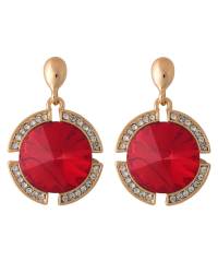 Buy Online Crunchy Fashion Earring Jewelry Leafy Kundan Drop Earrings Jewellery CFE0678