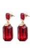 Red Crystal Dangling Earrings