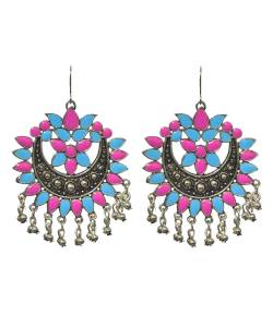 Afghani Tribal Dangler Chandbali Alloy Earrings