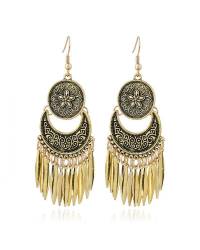 Buy Online Crunchy Fashion Earring Jewelry Embedded Square Black Dangle Earrings Jewellery CFE0803