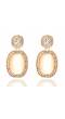Opal Rose Gold Drop Earrings