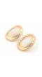 Gold Plated Opal Stud Earrings