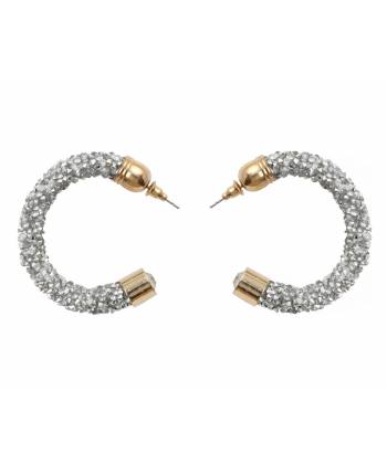 White pearl beaded Studd Earrings CFE0942