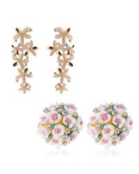 Buy Online Crunchy Fashion Earring Jewelry Black & Gold-Toned Teardrop Shaped Drop Earrings Jewellery CFE0856