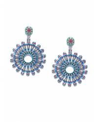 Buy Online Crunchy Fashion Earring Jewelry Crystal Diamante Rhinestone Triple Line Choker Jewellery CFN0763