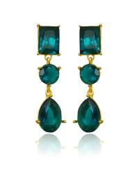 Buy Online Crunchy Fashion Earring Jewelry Blue Long Tassel Earrings for Women Jewellery CFE1104