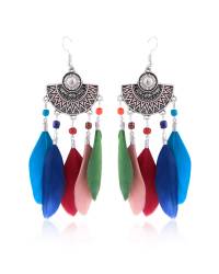Buy Online Crunchy Fashion Earring Jewelry Black Long Tassel Earrings for Women Jewellery CFE1103
