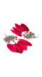 Tribal Muse Collection Red Feather Earrings for Women