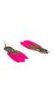 Time Turner Pink Feather Earrings
