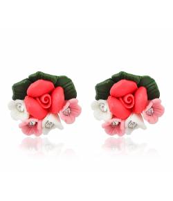 Floral Bunch Stud Earrings for Women & Girls