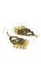 Tribal Oxidized Gold plated Drop Earrings