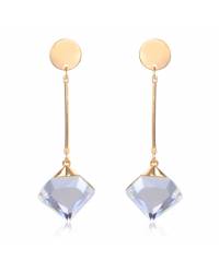 Buy Online Crunchy Fashion Earring Jewelry Red Gold-Plated Contemporary Drop Earrings Jewellery CFE1069
