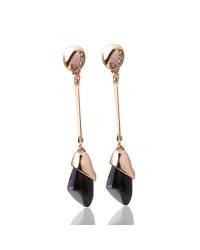 Buy Online Crunchy Fashion Earring Jewelry Metal Pink Crystal Drop Earrings Jewellery CFE0670