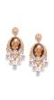 Victorian Print Drops Earrings for Women