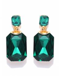 Buy Online Crunchy Fashion Earring Jewelry Embellished Peach Crystal Drop Earrings Jewellery CFE0897