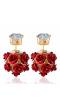 Red Roses Dual side Earrings