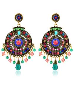 Bohemian Stylish Multi-Color Beads Earrings 