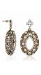 Oxidized Gold Plated Traditional Indian Crystal Earrings 