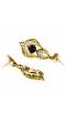 Stylish Sparkling Gold Plated Dangle Earrings 