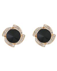 Buy Online Royal Bling Earring Jewelry Gold-Plated Red Crystal and Pearl Stud Earrings for Women/Girl's Studs RAE2328