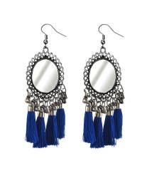 Buy Online Crunchy Fashion Earring Jewelry Tribal & Silver mirror Bohemian Alloy Dangle Earring  Jewellery CMB0035
