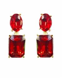 Buy Online Crunchy Fashion Earring Jewelry Crunchy Fashion Silver-Tonned Double Dangler Earring CFE1817 Earrings CFE1817