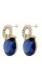 Luxuria Blue Crystal Alloy Stud Earring