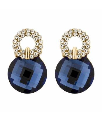 Luxuria Blue Crystal Alloy Stud Earring