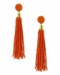 Buy Online Crunchy Fashion Earring Jewelry Red.Crystal Beaded Multicolored Tassel Earrings Drops & Danglers CFE1406