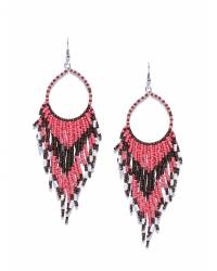 Buy Online Crunchy Fashion Earring Jewelry Pink, Yellow, & Peach Beaded Floral Jewelry Set for Haldi, Handmade Beaded Jewellery CFS0559