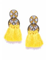 Buy Online Crunchy Fashion Earring Jewelry Multicolor Heart Beaded Earrings for Women/Girls Handmade Beaded Jewellery CFE1883