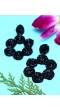 Handmade Black  Drop Earrings