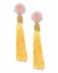 Buy Online Crunchy Fashion Earring Jewelry Multicolor Heart Beaded Earrings for Women/Girls Handmade Beaded Jewellery CFE1883