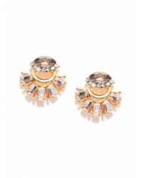 Buy Online Royal Bling Earring Jewelry Traditional Gold Plated Kundan Work Sea Green Color Drop & Dangle Earrings RAE0696 Jewellery RAE0696