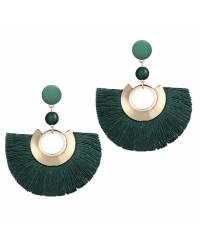 Buy Online Crunchy Fashion Earring Jewelry MultiColored Floral Handmade Stud Earrings for Women Drops & Danglers CFE2026