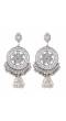 Oxidised Silver Jhumki Drop Earrings for Women