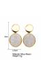 Gold Plated Roung Stud Earring For women