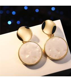 Gold Plated Roung Stud Earring For women