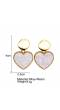 Gold Plated Heart Stud Earring For women