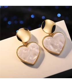 Gold Plated Heart Stud Earring For women