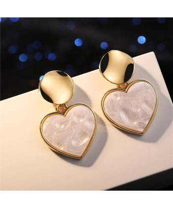 Gold Plated Heart Stud Earring For women