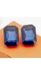 Big Deft Blue Crystal Solitaire Stone Stud Earrings